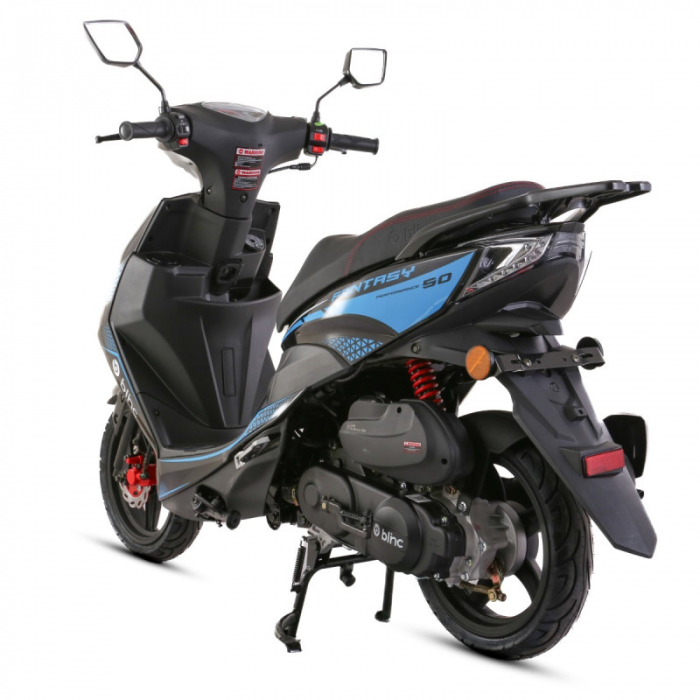 Scuter Blinc Fantasy 50cc, culoare negru/albastru [3]