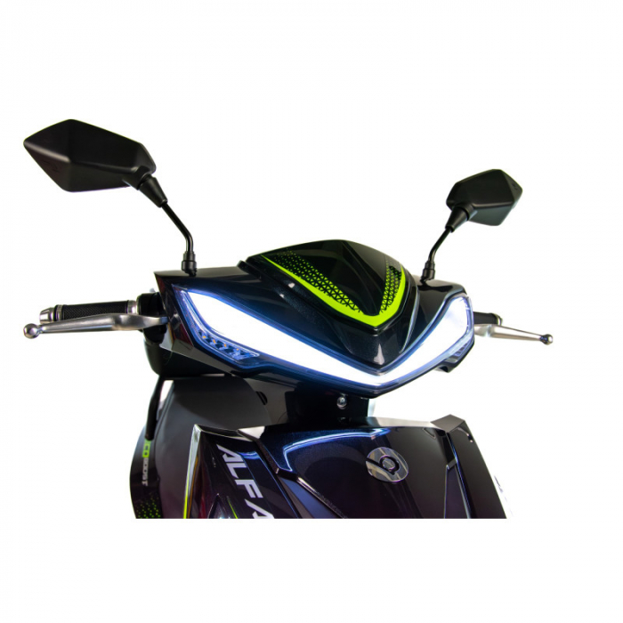 Scuter electric Blinc Alfa 2000w, 72V, culoare gri/albastru [8]