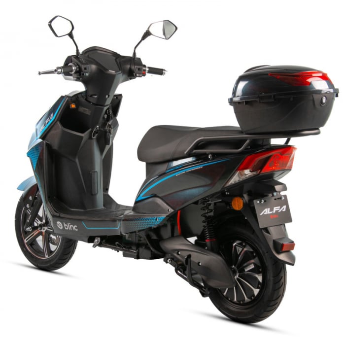 Scuter electric Blinc Alfa 2000w, 72V, culoare gri/albastru [3]