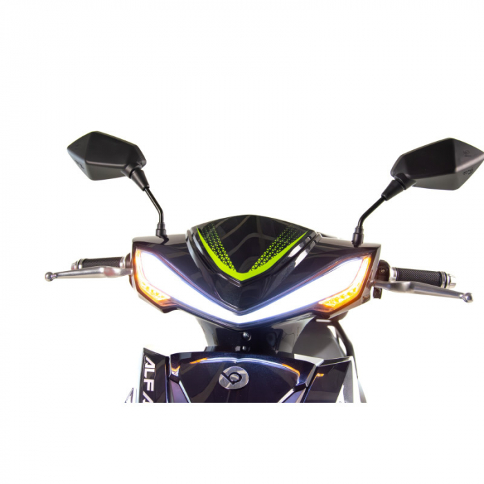 Scuter electric Blinc Alfa 2000w, 72V, culoare negru/lime [9]
