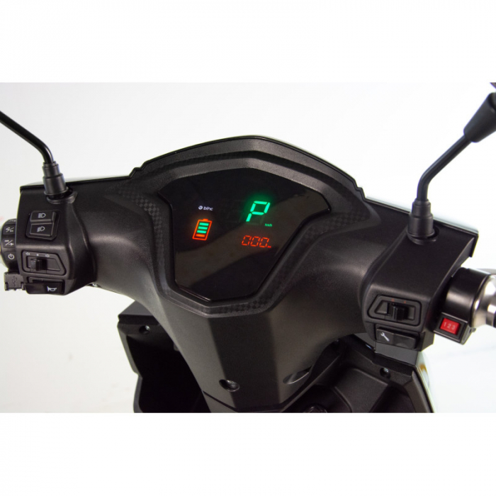Scuter electric Blinc Alfa 2000w, 72V, culoare gri/albastru [7]