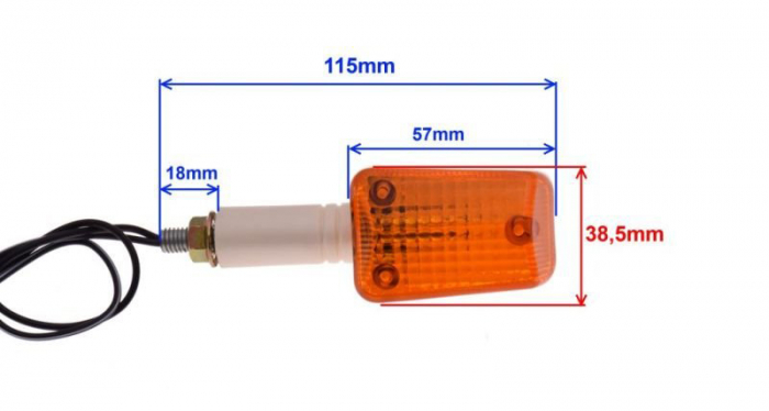 Semnalizare (1 buc) cu bec BA9S, 12v, 23w, WMX [2]
