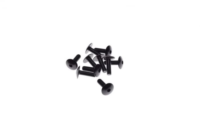 Set 10 suruburi carene, 6x20mm, culoare negru