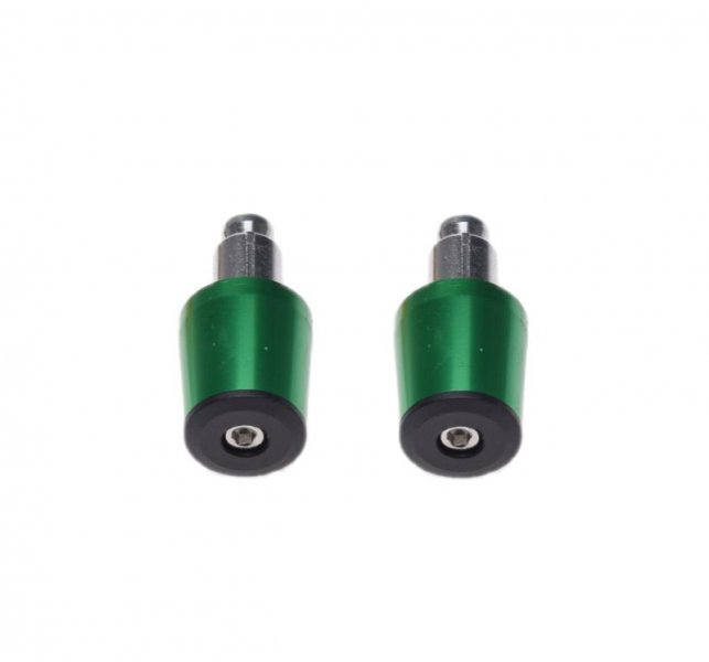 Set 2 capeti ghidon conici moto din metal, pentru motociclete, culoare verde, diametru 17.7mm [3]