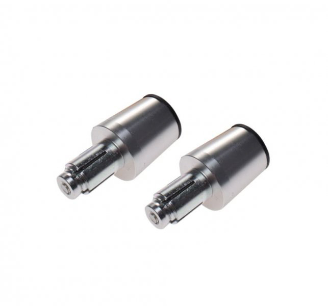 Set 2 capeti ghidon conici, pentru motociclete, culoare argintiu, diametru 17.7mm [3]