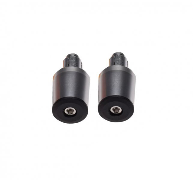 Set 2 capeti ghidon conici, pentru motociclete, culoare argintiu, diametru 17.7mm [2]