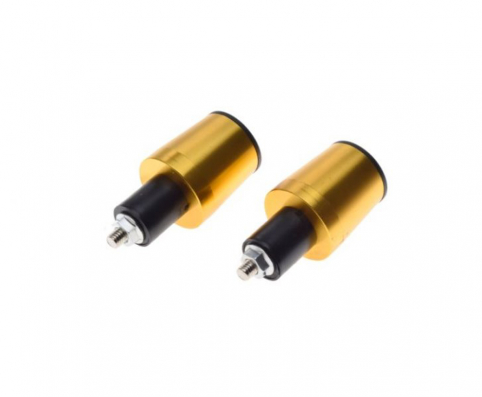 Set 2 capeti ghidon conici, pentru motociclete, culoare auriu, diametru 17.7mm [2]