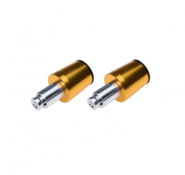 Set 2 capeti ghidon conici, pentru motociclete, culoare auriu/negru, diametru 17.7mm [3]