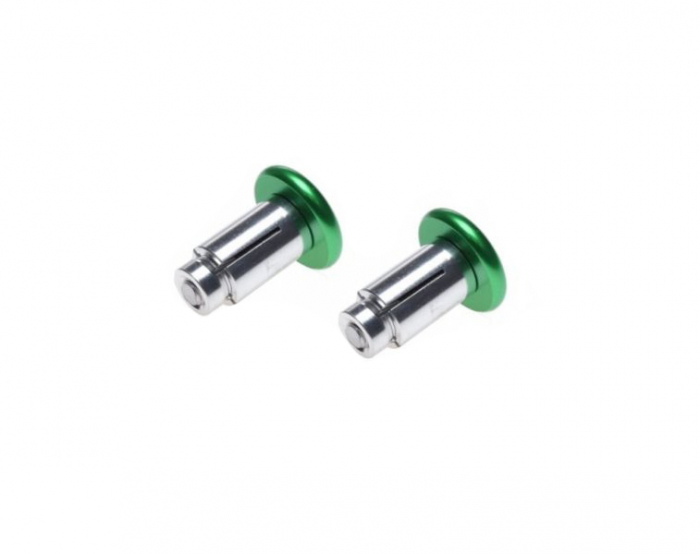 Set 2 capeti ghidon drepti, pentru motociclete, culoare verde, diametru 30mm [2]