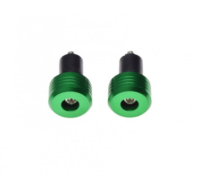Set 2 capeti ghidon drepti, pentru motociclete, culoare verde, diametru guma 17.7mm [3]