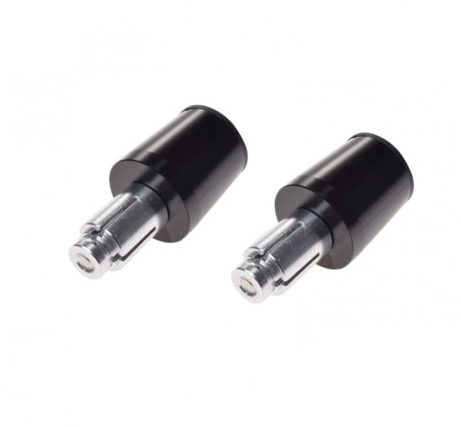 Set 2 capeti ghidon moto conici, culoare negru, diameru varf 32mm, lungime varf 36mm [3]