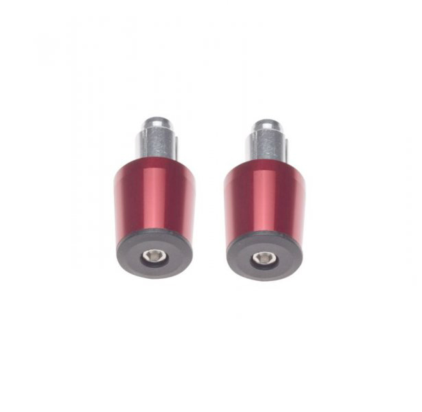 Set 2 capeti ghidon moto conici, culoare rosu, diametru varf 32mm [3]