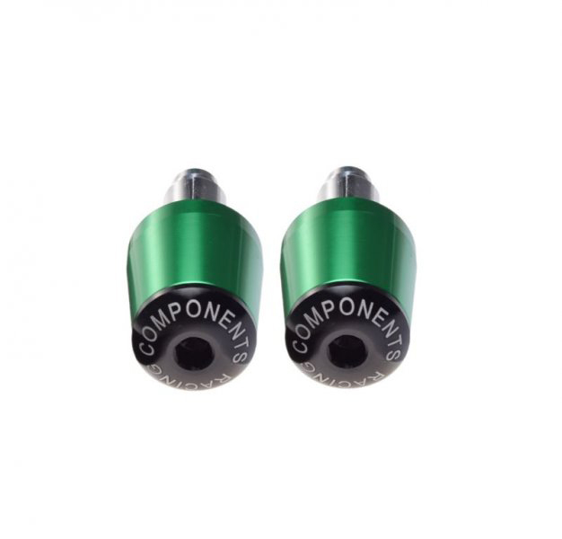 Set 2 capeti ghidon moto din metal, culoare verde [3]