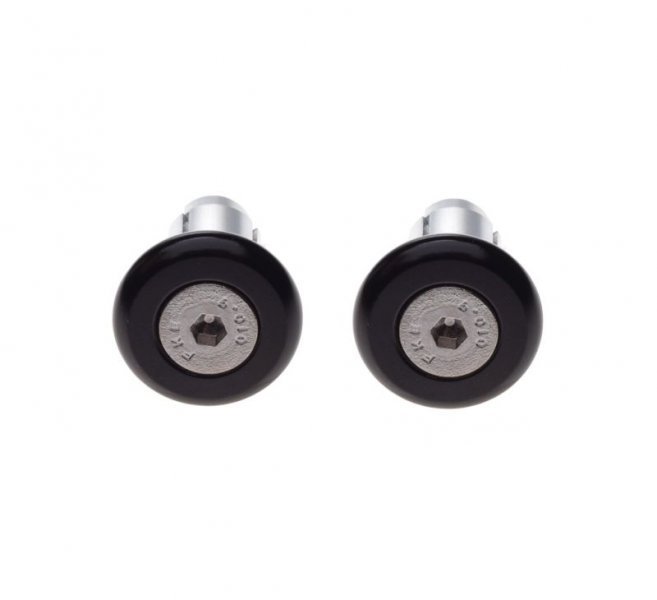 Set 2 capeti ghidon moto rotunzi, culoare negru, 13mm si 17mm, diameru varf 30mm [3]