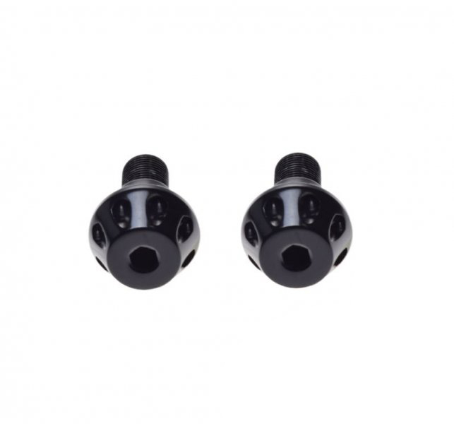 Set 2 capeti ghidon moto rotunzi, Yamaha filet M16X1.5, culoare negru [3]