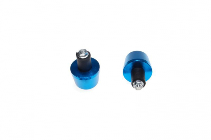 Set 2 capeti ghidon, pentru motociclete, culoare albastru, diametru guma 17mm [2]