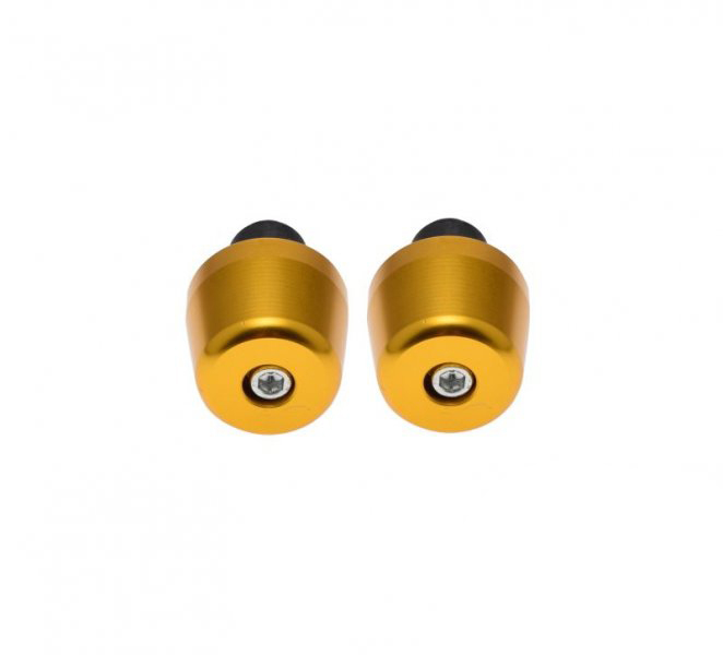 Set 2 capeti ghidon, pentru motociclete, culoare auriu, diametru guma 17mm [2]