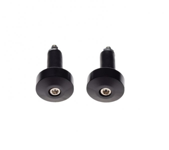 Set 2 capeti ghidon, pentru motociclete, culoare negru, diametru guma 13-17mm [2]