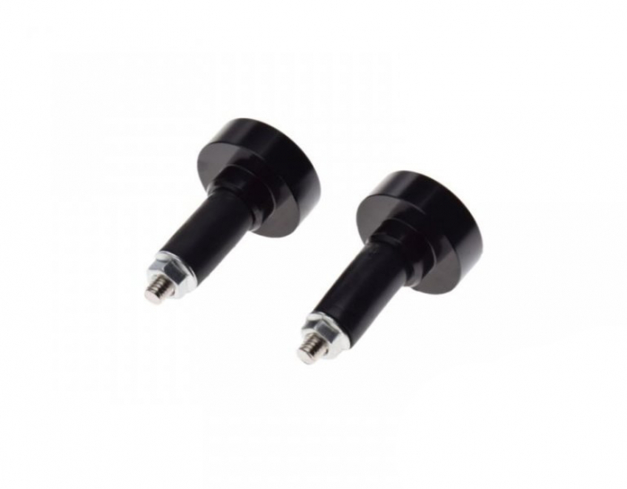 Set 2 capeti ghidon, pentru motociclete, culoare negru, diametru guma 13-17mm [3]
