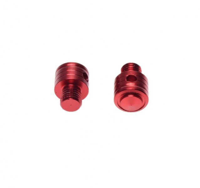 Set 2 dopuri anulare oglinzi filet M10, R+R, culoare rosu [2]