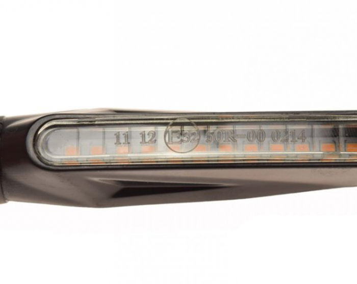 Set 2 lampi semnalizare LED, culoare negru, AM1465 [4]