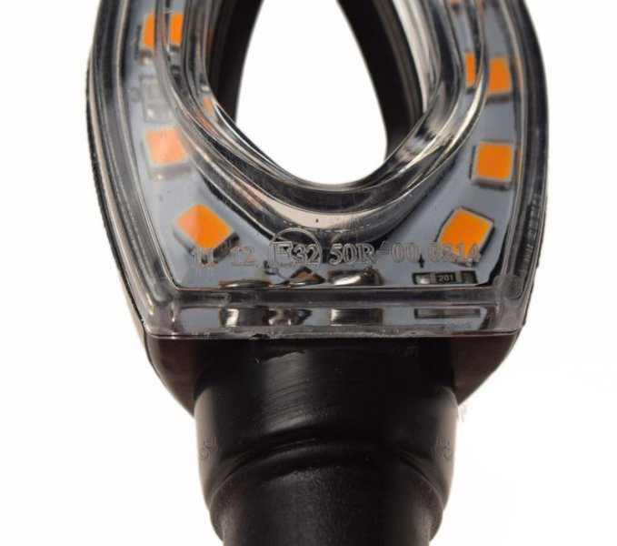 Set 2 lampi semnalizare LED, culoare negru, AM1476 [4]