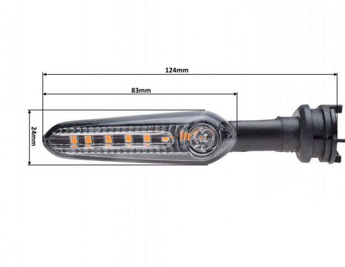 Set 2 lampi semnalizare led fata pentru Yamaha MT-03 / MT-25 [3]