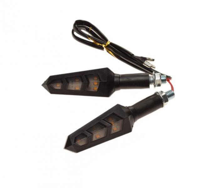 Set 2 lampi semnalizare LED, triunghiulare, prindere M10