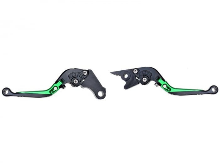 Set 2 manete frana si ambreiaj reglabile Honda CBR250R 300R 500R CB500F X, culoare verde