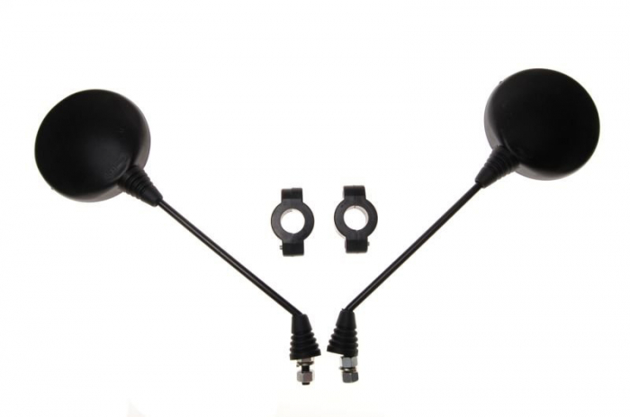 Set 2 oglinzi 140, filet M8 cu prindere, culoare negru [3]