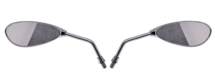 Set 2 oglinzi moto 8mm MP103-1, M8, culoare crom [2]