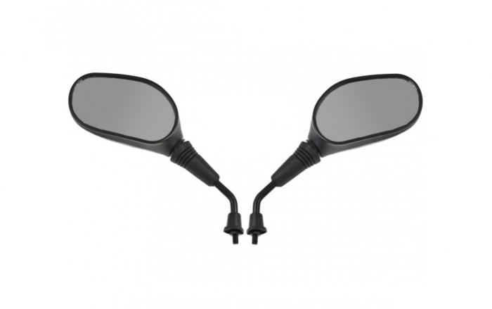 Set 2 oglinzi moto ovale, PowerForce, 8mm, filet dreapta