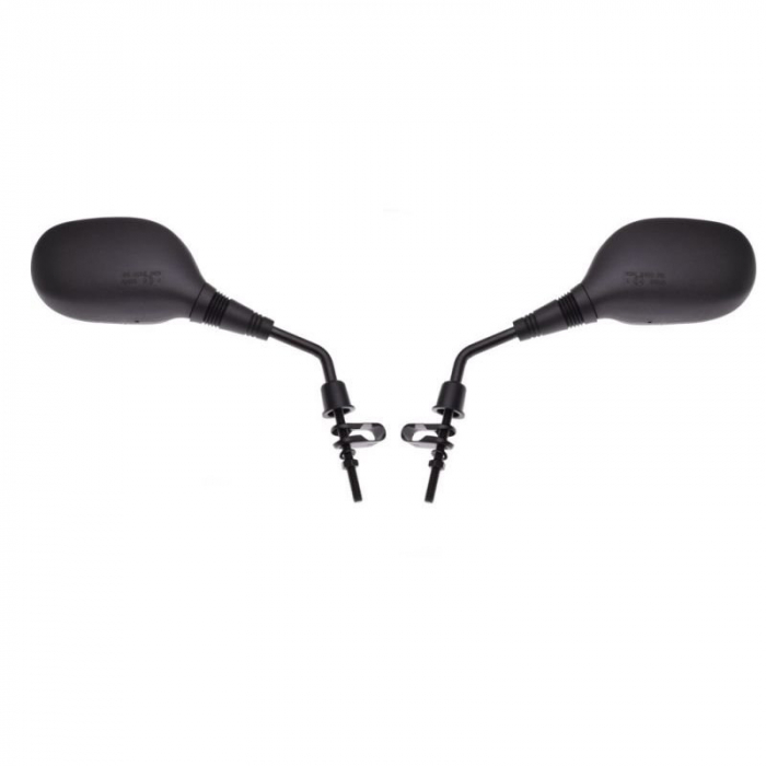 Set 2 oglinzi moto atv, M8x1.25, 135x85mm, culoare negru