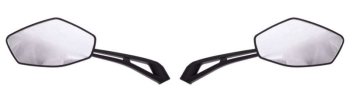 Set 2 oglinzi moto/atv/scuter, filet M8, culoare negru [2]