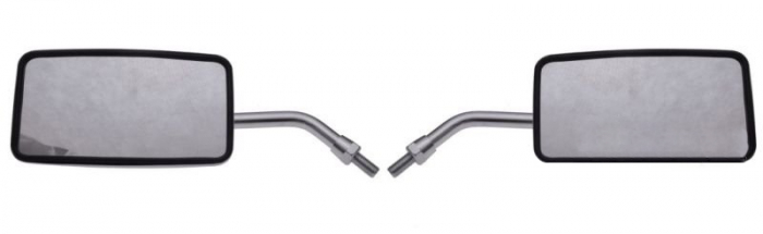 Set 2 oglinzi moto, din metal, M10 MH008, culoare crom [2]