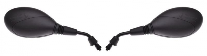 Set 2 oglinzi moto/scuter filet M8, omologate, culoare negru [2]
