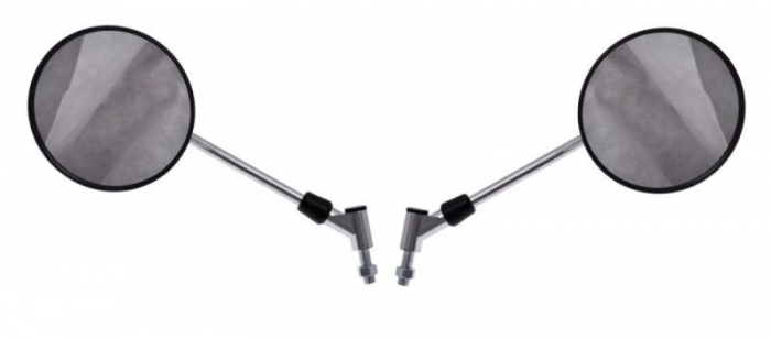 Set 2 oglinzi MS008 omologate, culoare crom, Suzuki, filet M10 x 1.25 [2]