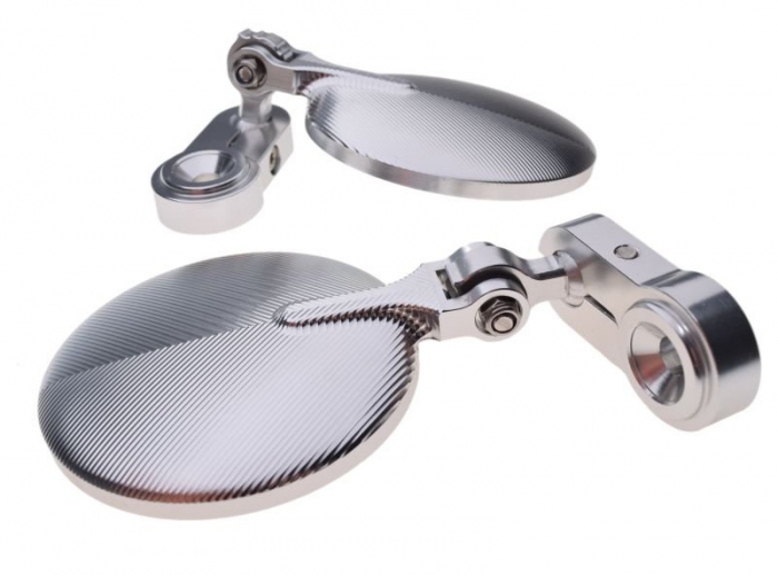 Set 2 oglinzi Piaggio, Vespa, montaj capat ghidon, diametru oglinda 78mm [2]