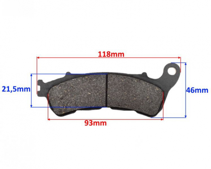 Set 2 placute de frana HONDA SH125/SH125I 2010-2015 [2]