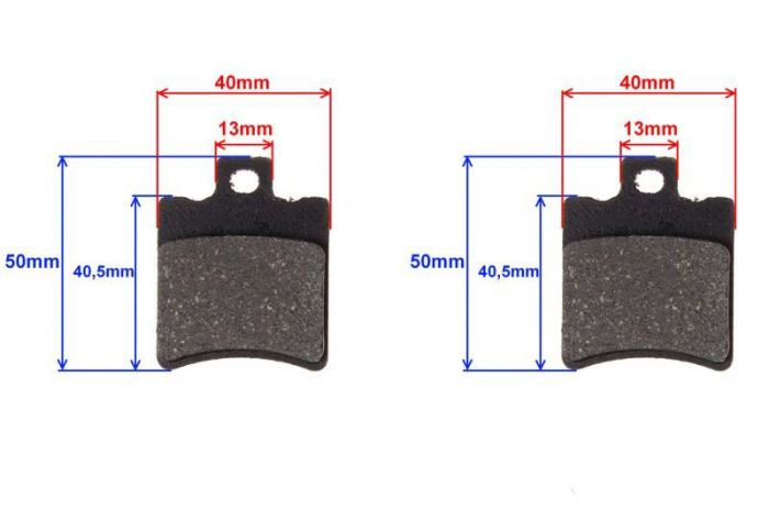 Set 2 placute frana Aprilia Rs Gilera Ngr Rally Honda, echivalent EBC FA47 [2]