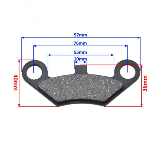 Set 2 placute frana atv Shineray 300, FA453 [3]
