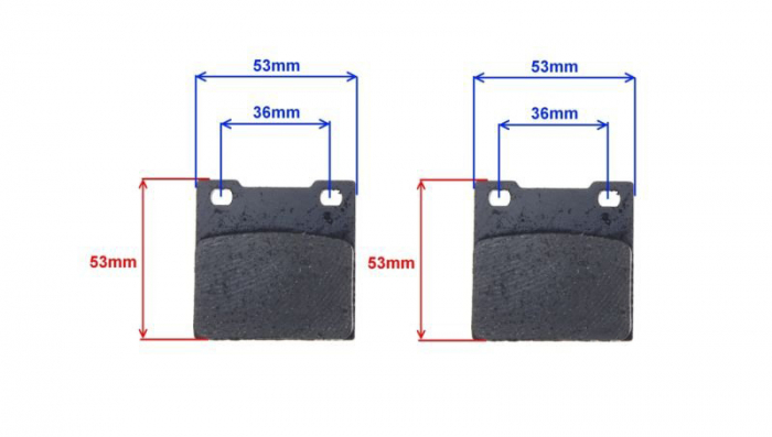 Set 2 placute frana, echivalent EBC FA063, grosime 9mm [2]