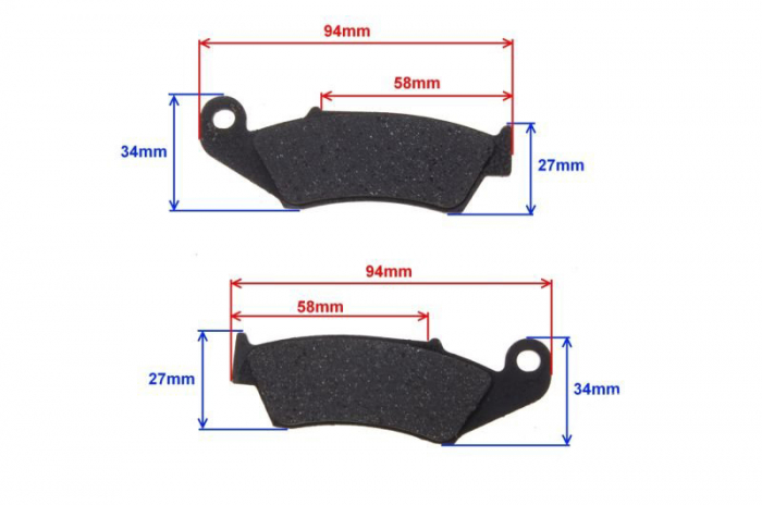 Set 2 placute frana, echivalent EBC FA143, grosime 10.5mm [2]
