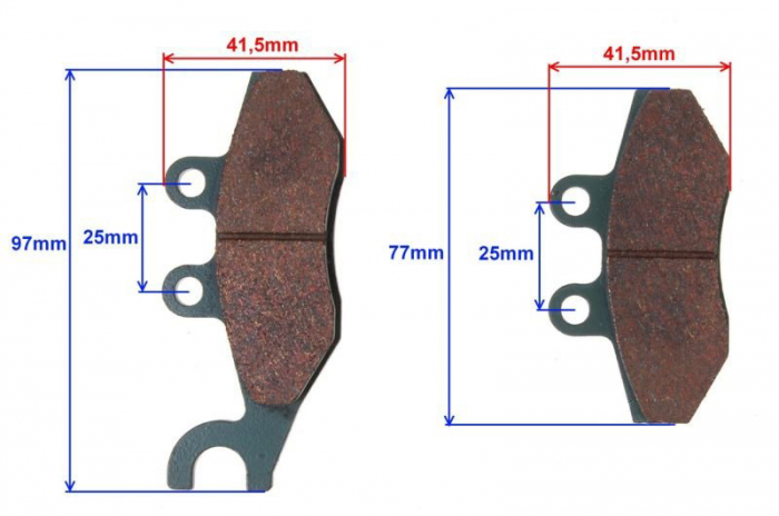 Set 2 placute frana fata Piaggio Fly 125 50, echivalent EBC SFA353 [2]