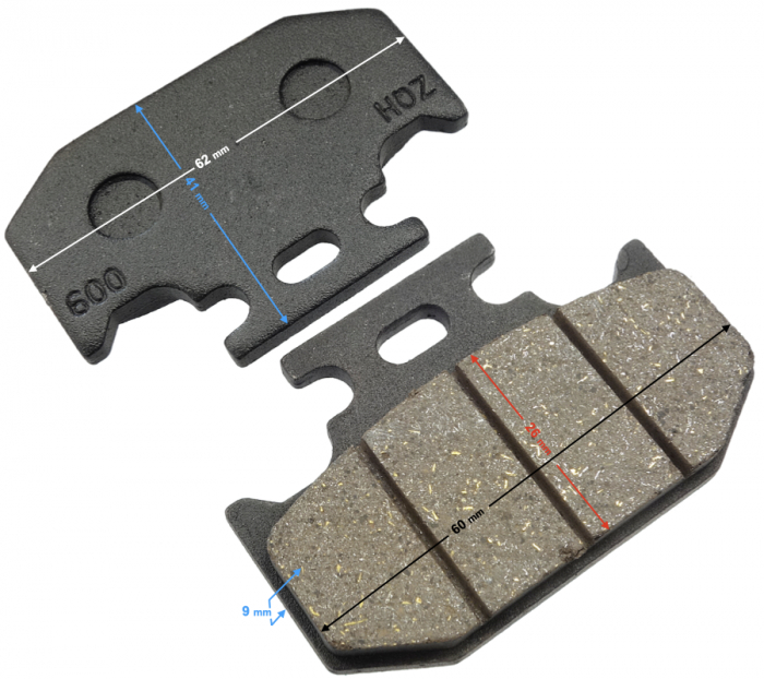 Set 2 placute frana spate NXT250 [2]