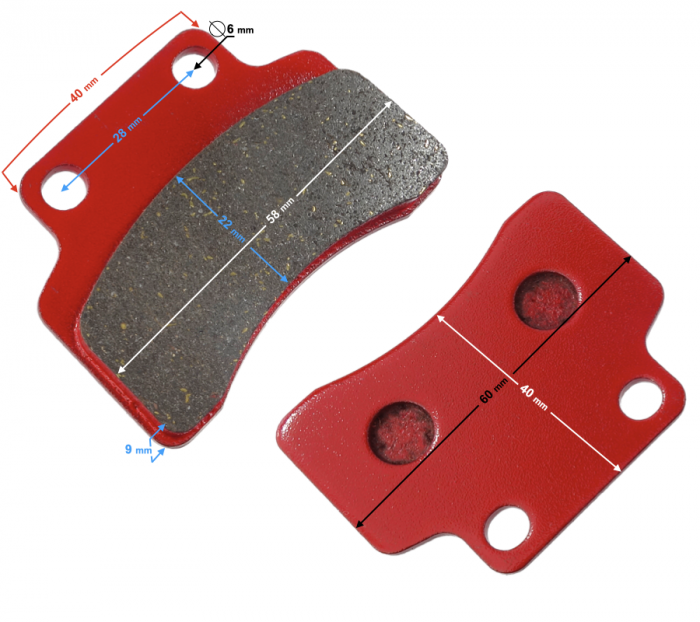 Set 2 placute frana moto/atv 40x60 [2]