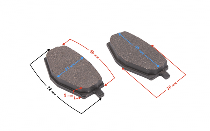 Set 2 placute frana moto/atv echivalent FA1010 [2]