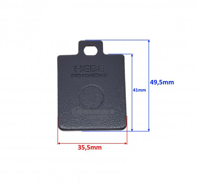 Set 2 placute frana  Piaggio Gilera Derbi Vespa Cpi Ece R90, echivalent EBC FA260, grosime 7mm [2]