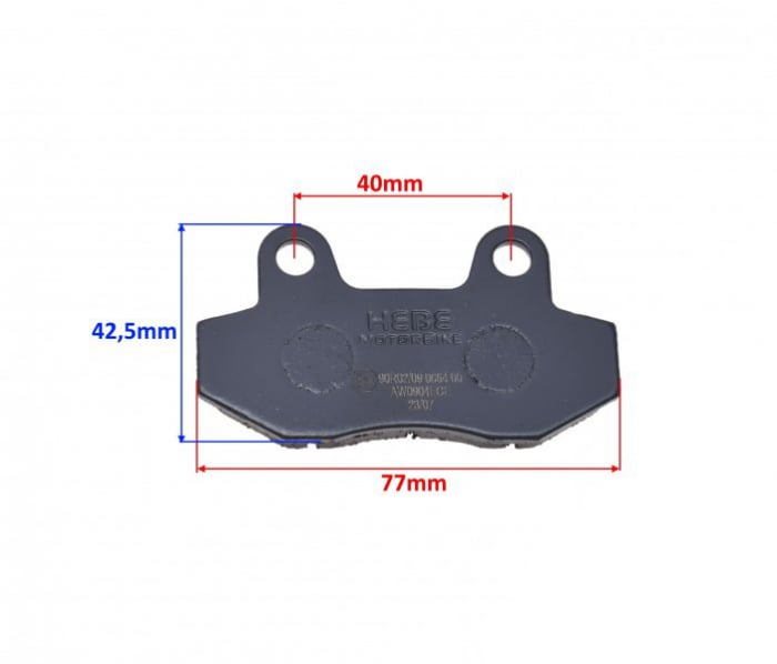 Set 2 placute frana Shotgun Ece R90, echivalent EBC FA86, grosime 9mm [2]