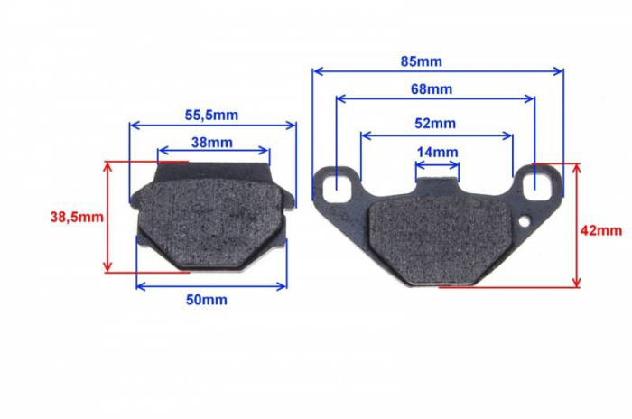 Set 2 placute frana spate Atv, echivalent BCE - FA67 [2]